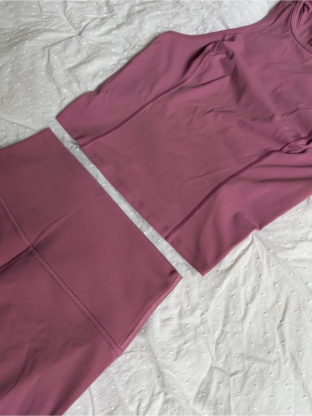 Lululemon Muted Pink Align Biker Shorts + Tank Top Athletic Workout Set Size 6
